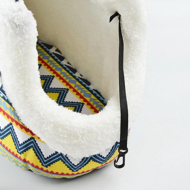 Classic Pet Carrier - Small Dogs Cozy Soft Puppy Cat Dog Bags -Outdoor Travel Pet Sling Bag (5LT1)