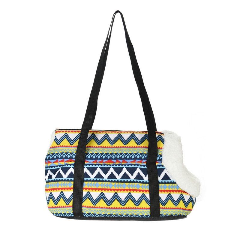 Classic Pet Carrier - Small Dogs Cozy Soft Puppy Cat Dog Bags -Outdoor Travel Pet Sling Bag (5LT1)