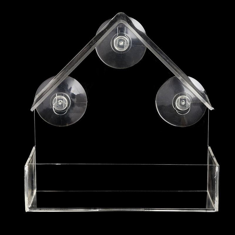 Clear House Window Bird Feeder Birdhouse With Suction Outdoor Garden Feeding (9W4)1