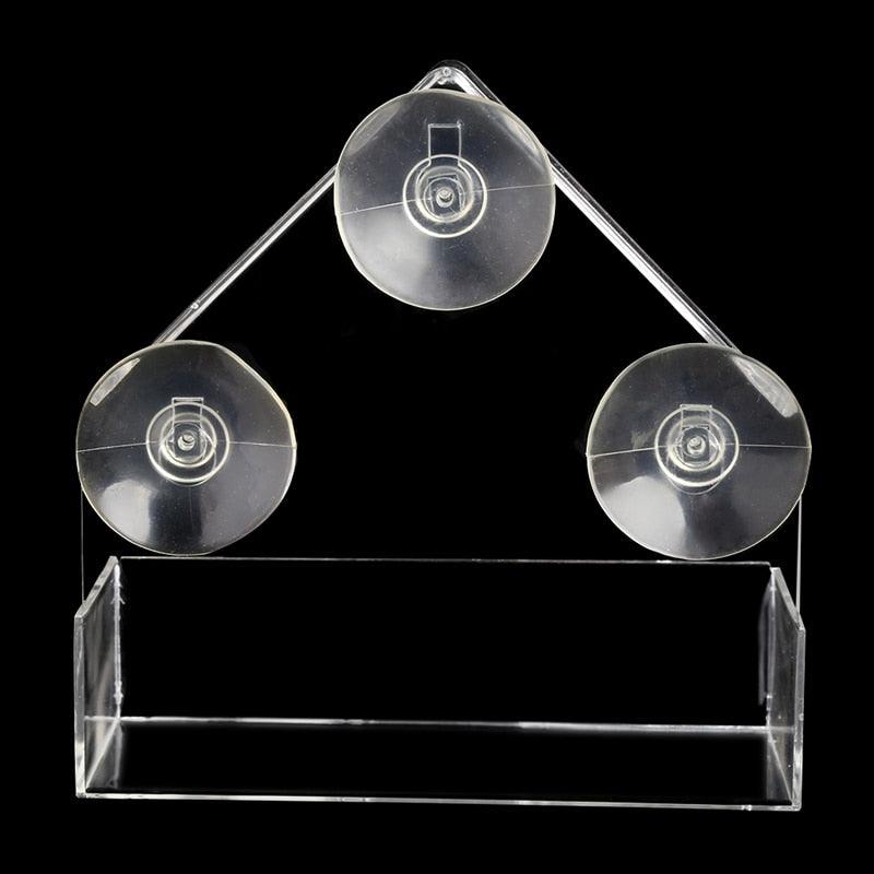 Clear House Window Bird Feeder Birdhouse With Suction Outdoor Garden Feeding (9W4)1