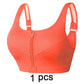 Plus Size 2XL-5XL Adjustable Zipper Sports Bra - Women Padded Push Up Yoga Bra - Gym Running Fitness Sports Tops (4Z2)