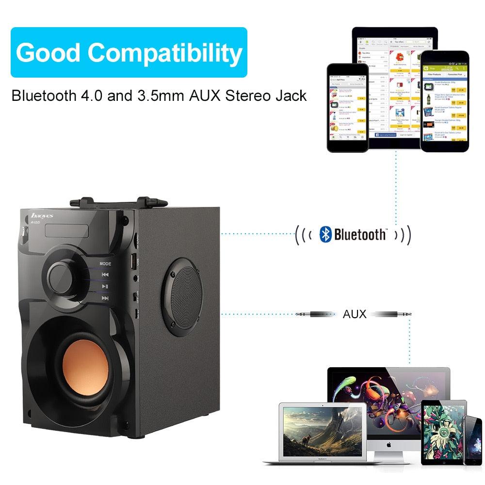 Column Bluetooth Music Subwoofer -Wireless Speakers - Support FM Radio TF AUX USB (HA5)(HA)(F57)