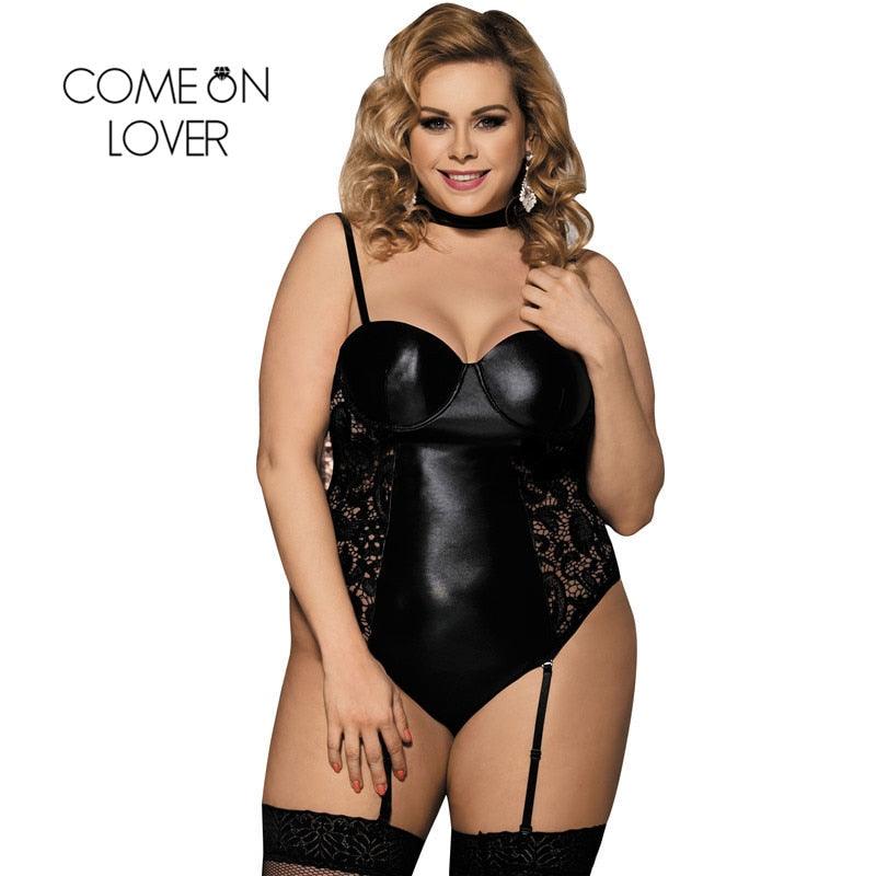 Sexy Lingerie Plus Size Sexy Hollow Bodysuit - The Little Connection