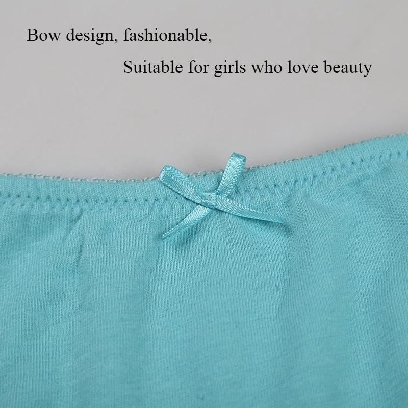 Cute 5pcs/lot Women's Panties - High Quality Cotton Briefs - Solid Color Underwear Panties (D28)(TSP3)