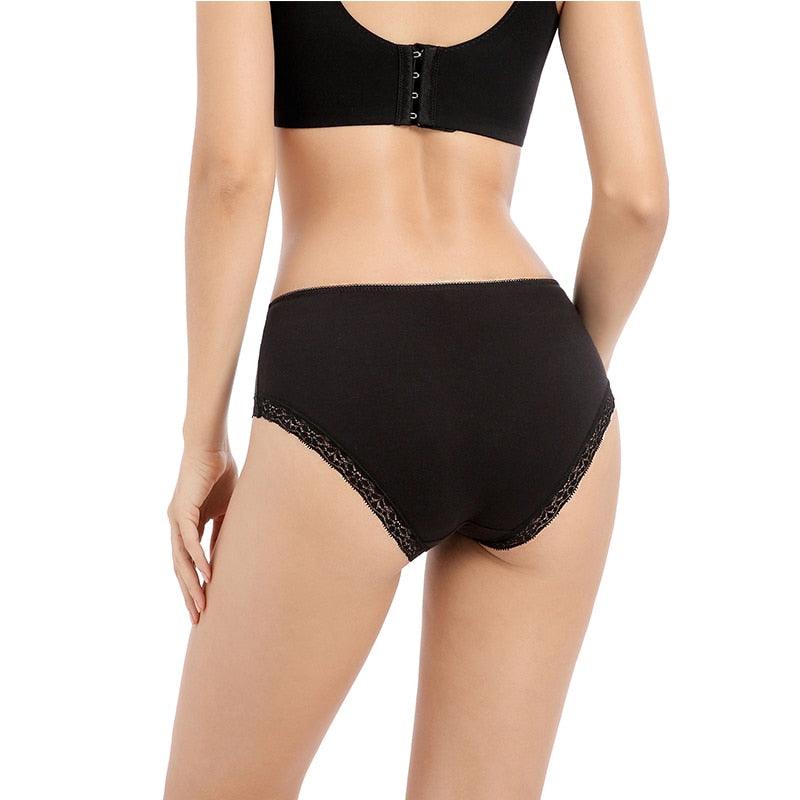 Cute 5pcs/lot Women's Panties - High Quality Cotton Briefs - Solid Color Underwear Panties (D28)(TSP3)