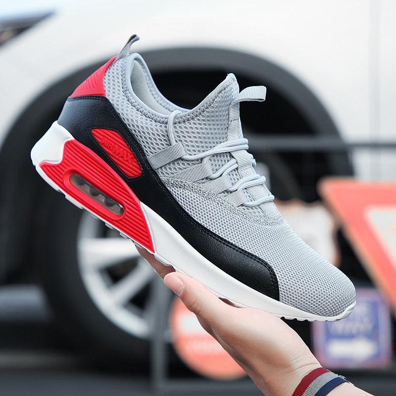 Mens Lightweight Sneakers - Breathable Mesh Slip-on Casual Comfortable Footwear (D12)(MSC2A)