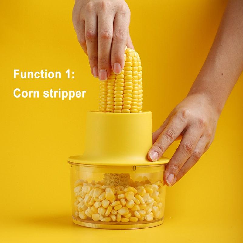 Corn Stripper Orange Citrus Squeezer Multifunction Grater Latest Cob Cutter Remove Cooking Gadget (AK3)(1U61)