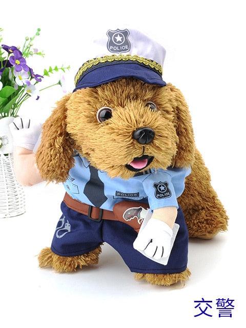 Cosplay Dog Clothes For Small Dogs - Winter French Bulldog Jacket Standing Cartoon Dog Halloween Costume (W7)