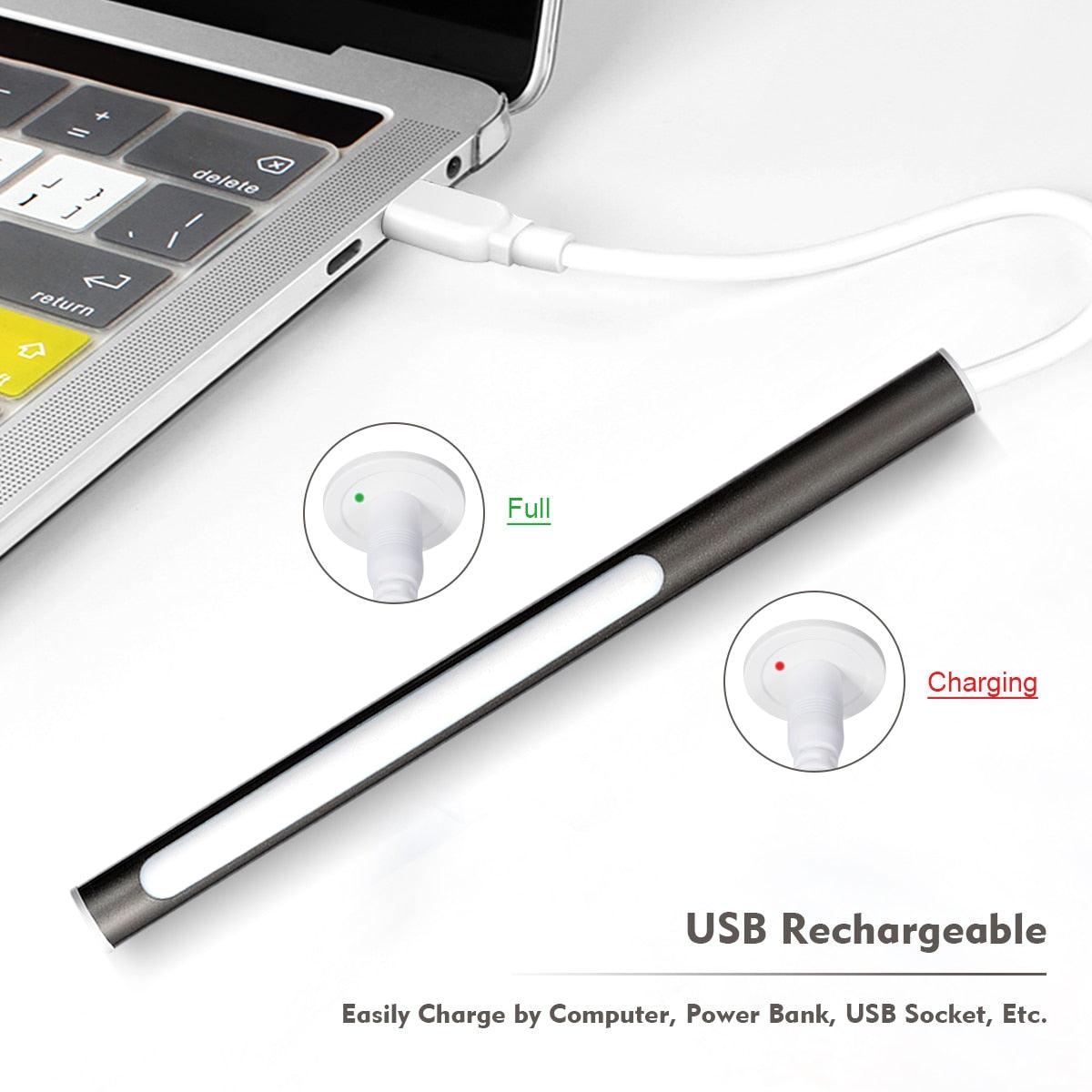 40 LED Closet Light Portable USB Rechargeable Wardrobe Lamp Waterproof Gray (LL6)(LL4)(1U58)