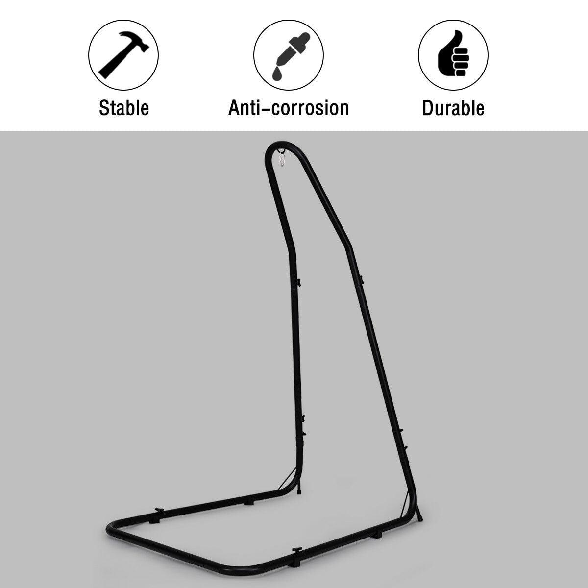 Adjustable Hammock Chair Stand For Hammocks Swings & Hanging Chairs Steel Frame (FW2)(1U67)