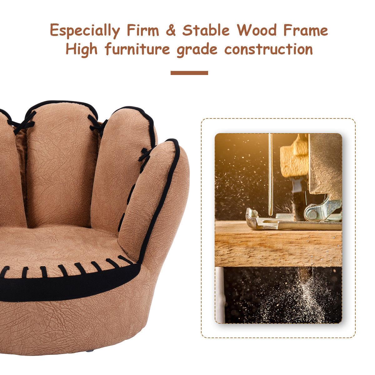 Kids Sofa Five Finger Armrest Chair Couch Children Living Room Toddler Gift (D67)(FW2)(1U67)