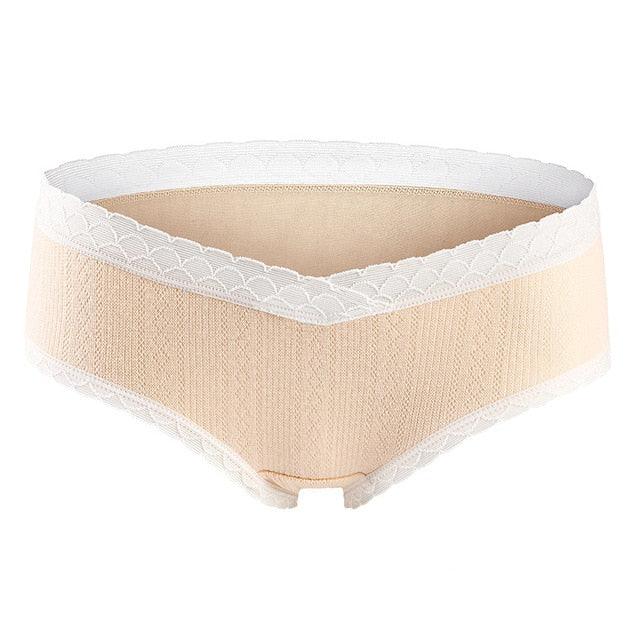 Gorgeous Cotton Maternity Panties - Pregnancy Under The Bump - Best For Dress & Jeans (5Z2)