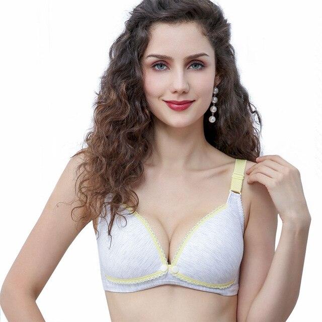 Amazing Cotton Opening Maternity Nursing Bra - Pregnancy Breast Feeding Bras - Underwear Clothing (3Z2)