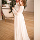 Crochet Lace Maternity Long Dresses - White Chiffon Maternity Photography Props - Maxi Dresses (F5)(Z8)(2Z1)(Z6)