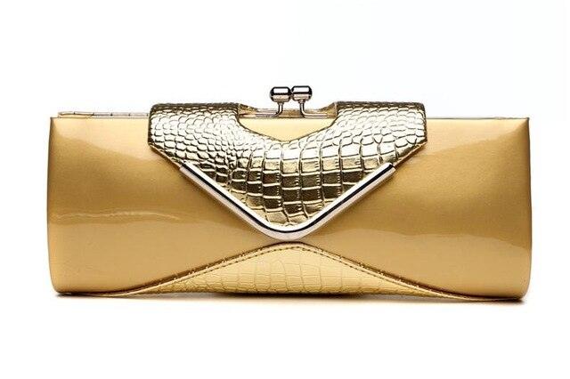 Gorgeous Crocodile Clutch Wallet - Luxury Party Evening Bag - PU Patent Leather (WH1)(WH5)(F43)