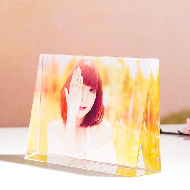 Custom Made Crystal Picture Frame Christmas Gift Glass Home Decoration (D62)(AD3)