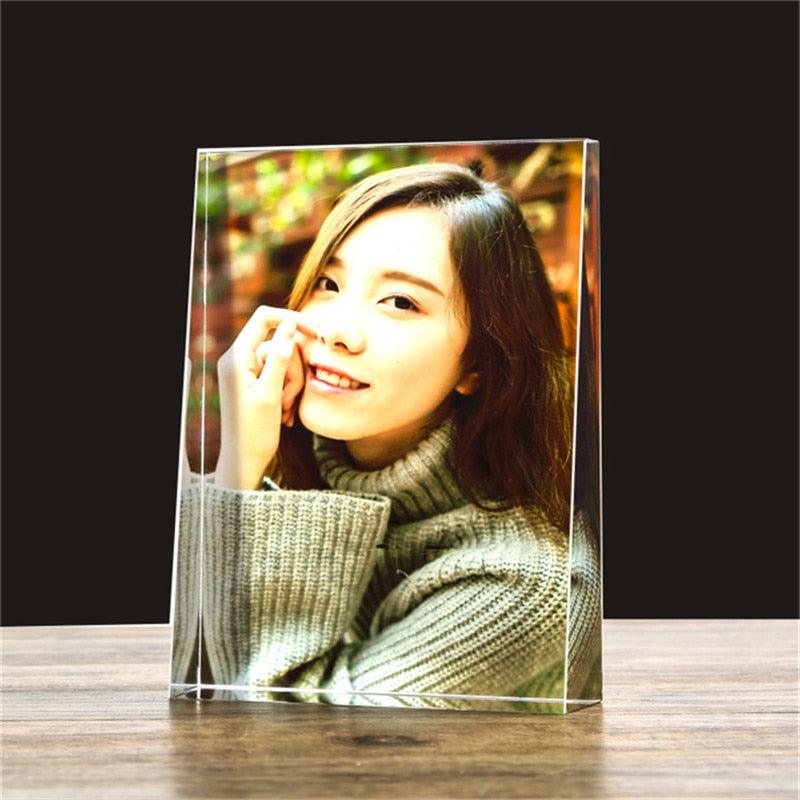 Custom Made Crystal Picture Frame Christmas Gift Glass Home Decoration (D62)(AD3)