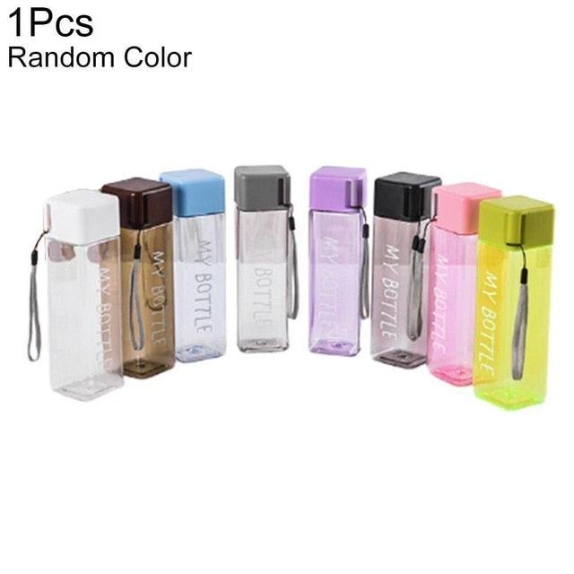 New 500ml Milk Fruit Water Cup - Cute Square Tea For Water Bottles Drink With Rope Sport Heat Resistant (FHB)(1AK1)