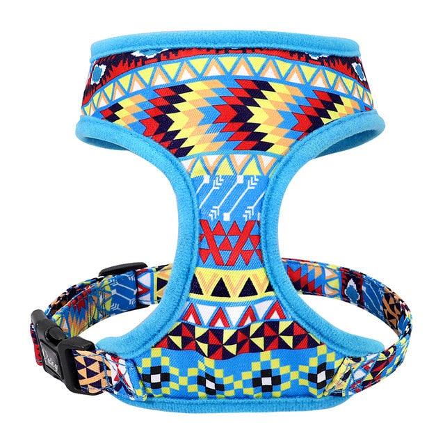 Cute Puppy Cat Harness Adjustable Printed Pet Harness Vest For Small Medium Dogs (3W1)(F70)