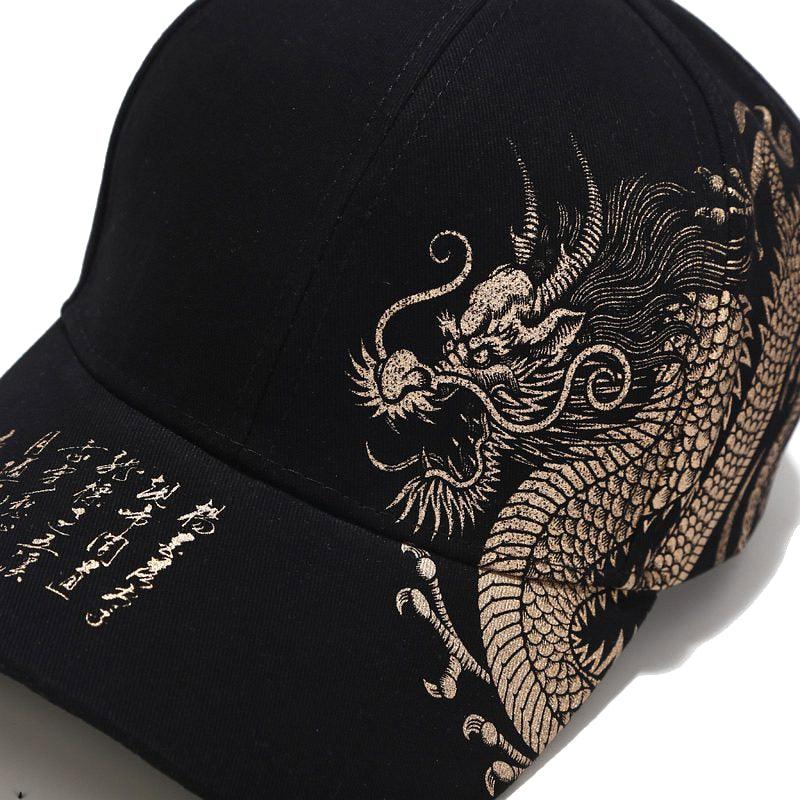 New Design Style Dragon Design Pattern Baseball Cap - 100% Cotton Outdoor Caps (2U102)