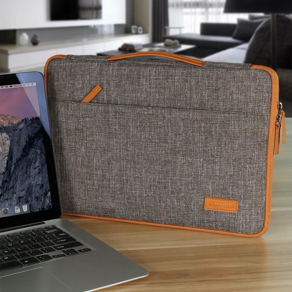 10 11 13 14 15.6 Inch Laptop Bag Canvas Notebook Bag Case Handbag for MacBook Microsoft Surface Lenovo HP (CA4)(F52)