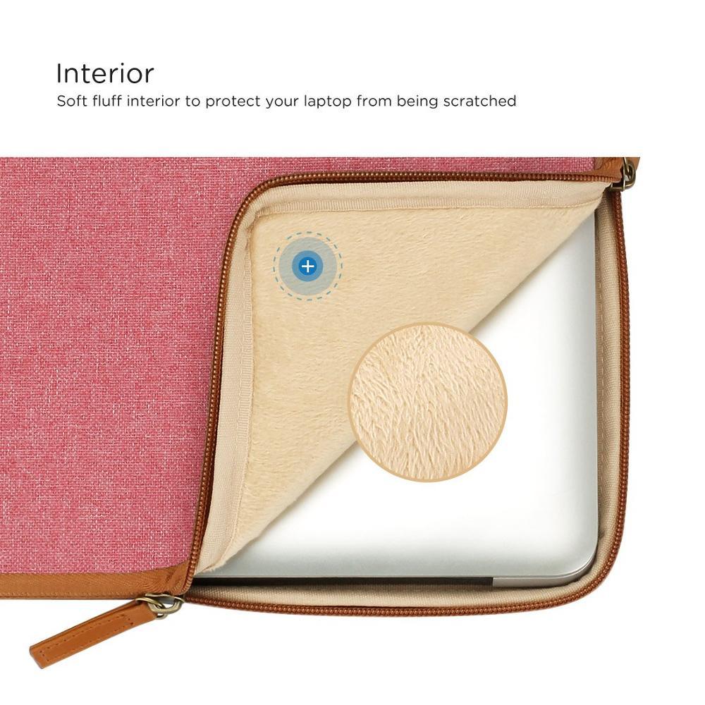 10 11 13 14 15.6 inch Laptop Sleeve Case Notebook Bag Carrying Handbag Cover Women Laptop Bag Pink Green Orange (CA4)