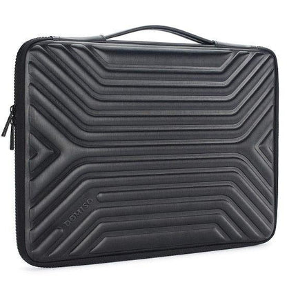 10 13 14 15.6 Inch Shockproof Waterproof Laptop Sleeve with Handle Lightweight Soft EVA Tablet Case for Laptops Black (CA4)