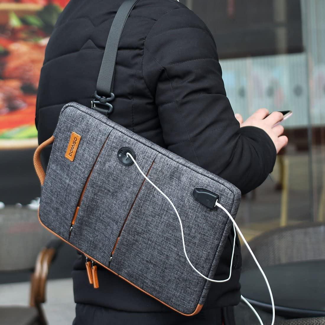 11 13 14 15.6 17.3 Inch Waterproof Laptop Bag Polyester with USB Charging Port Headphone Hole for Lenovo Acer HUAWEI HP (D52)(CA4)