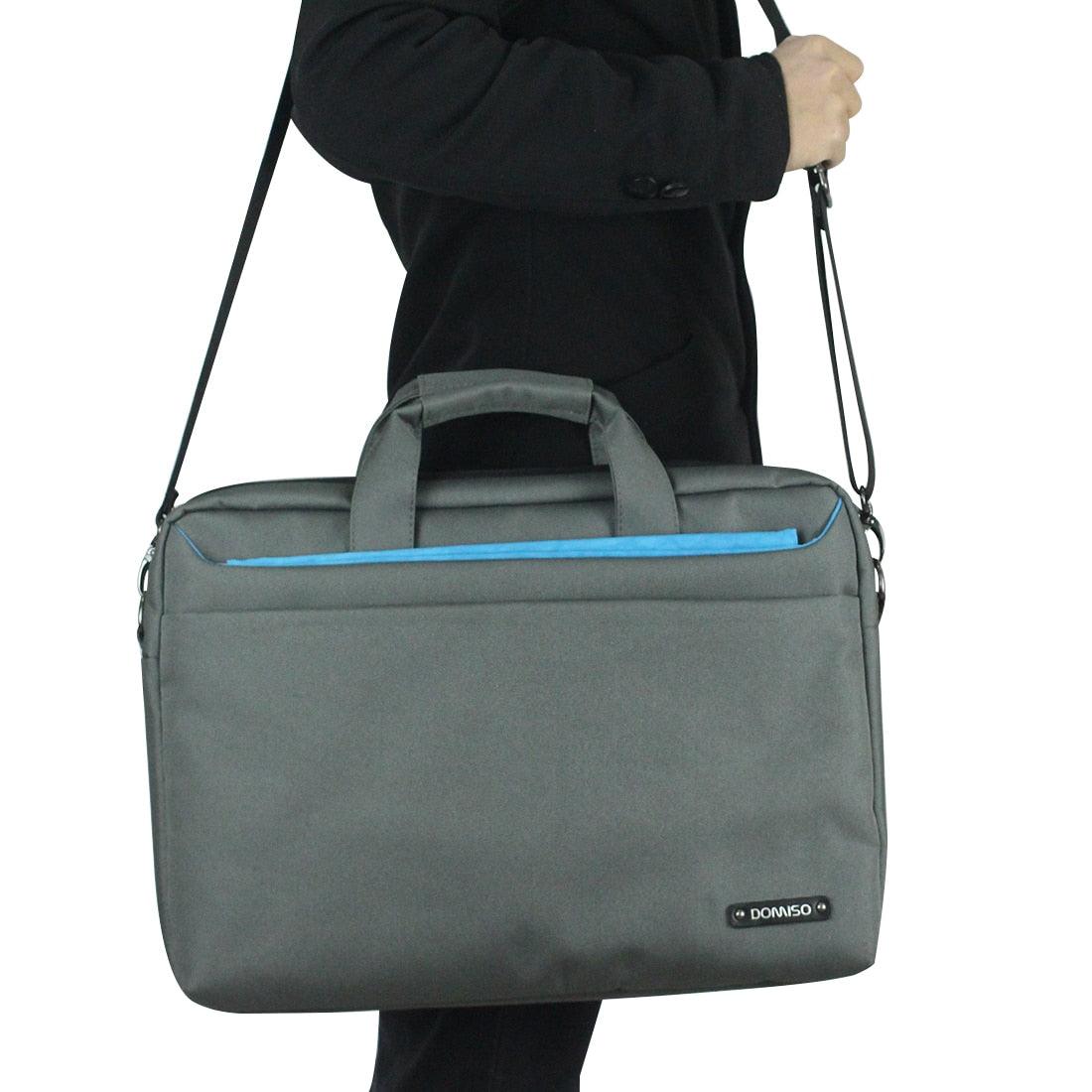 15.6 Inches Water Resistant Laptop Shoulder Bag Sleeve Carry Case for All Occasions School Business or Travel Grey (CA4)