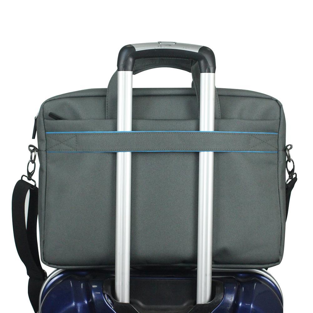 15.6 Inches Water Resistant Laptop Shoulder Bag Sleeve Carry Case for All Occasions School Business or Travel Grey (CA4)