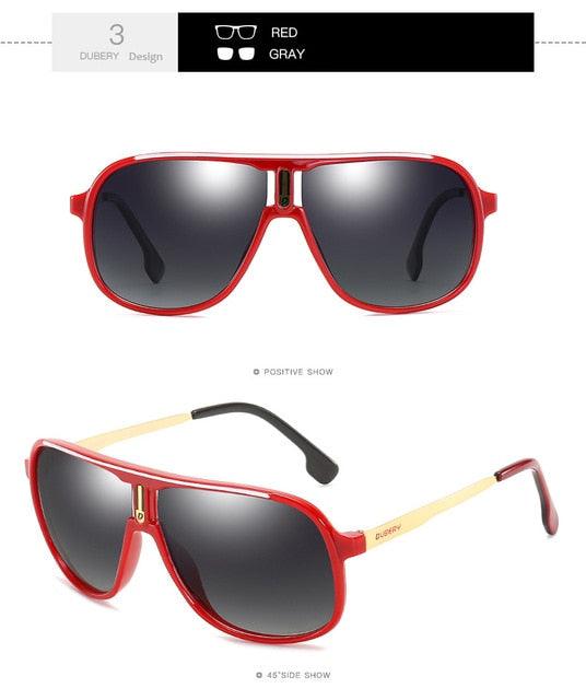 Vintage Sunglasses Polarized Men's Sun Glasses - Square Driving Black 7 Colors Model 107 (MA6)(F102)