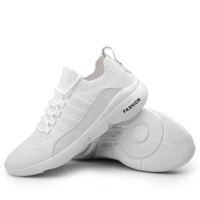 Men's Casual Flying Weave Super Light Running Shoes - Slip-on Sock Sneakers (MSC2A)