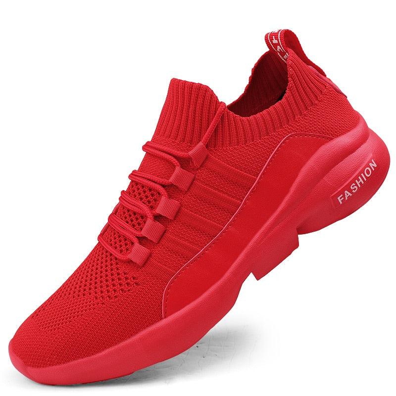 Men's Casual Flying Weave Super Light Running Shoes - Slip-on Sock Sneakers (MSC2A)