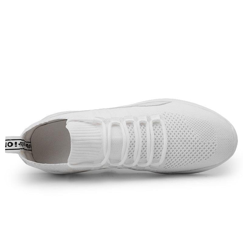 Men's Casual Flying Weave Super Light Running Shoes - Slip-on Sock Sneakers (MSC2A)
