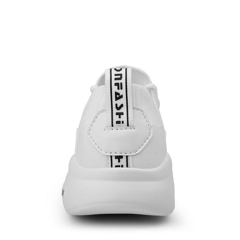 Men's Casual Flying Weave Super Light Running Shoes - Slip-on Sock Sneakers (MSC2A)