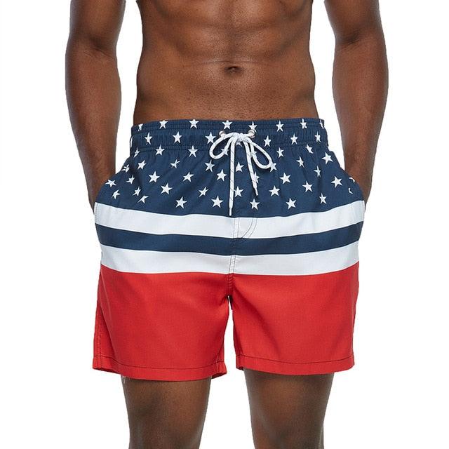 Beach Short Summer Swim Trunks - Surf Swimwear Athletic Running Short (TG5)(F9)