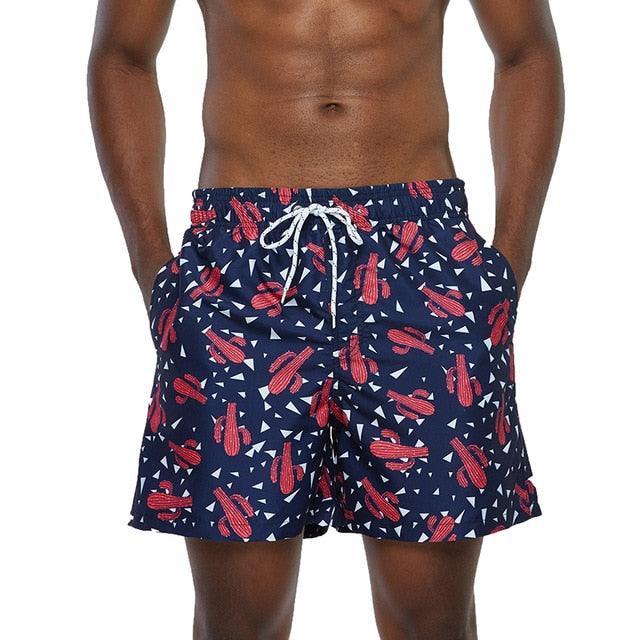 Beach Short Summer Swim Trunks - Surf Swimwear Athletic Running Short (TG5)(F9)