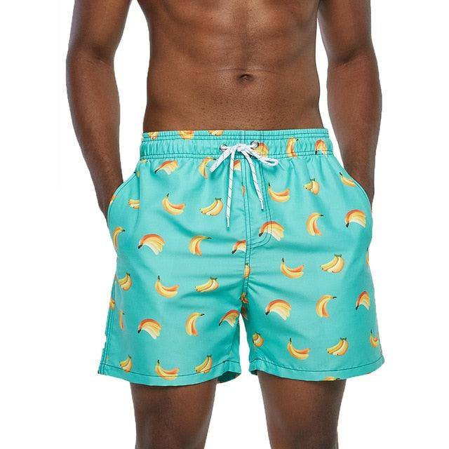 Beach Short Summer Swim Trunks - Surf Swimwear Athletic Running Short (TG5)(F9)