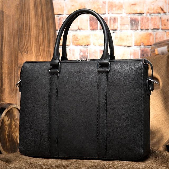 Designer Men's Briefcases - Cow Leather Shoulder Bags - Vintage Crossbody Bags (D78)(LT4)