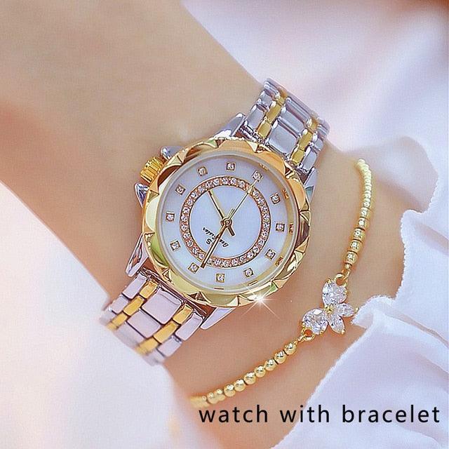Amazing Diamond Women Luxury Watch - Rhinestone Elegant Ladies Watches (9WH3)(9WH1)(F82)