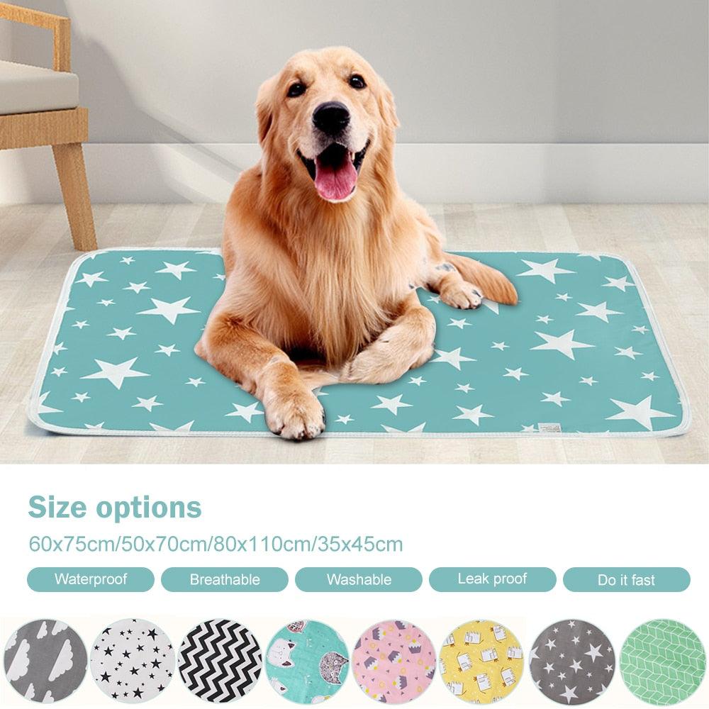 Great Diaper Mat Car Seat Cover Dog Training Pad - Waterproof Washable Reusable Dog Pet Diaper Mat (6W3)(5W3)(F74)