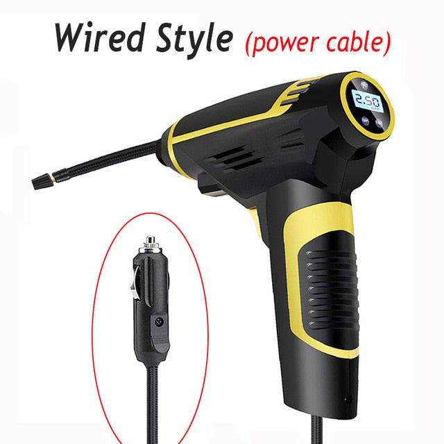 Great Digital LED Smart Car Air Compressor Pump - Portable Handheld Car Tire Inflator - Electric 150 PSI (7WH1)(F89)