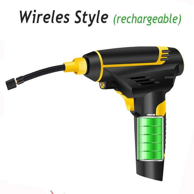 Great Digital LED Smart Car Air Compressor Pump - Portable Handheld Car Tire Inflator - Electric 150 PSI (7WH1)(F89)