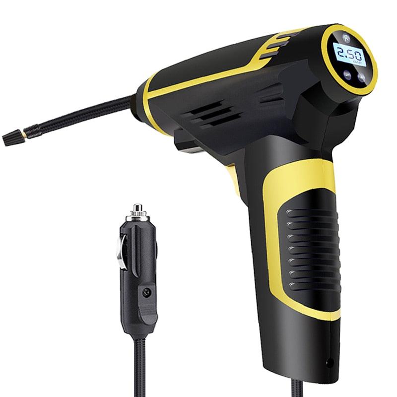 Great Digital LED Smart Car Air Compressor Pump - Portable Handheld Car Tire Inflator - Electric 150 PSI (7WH1)(F89)