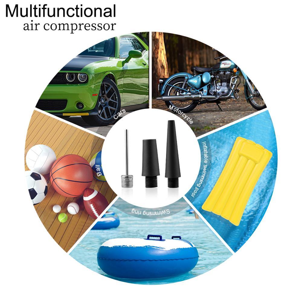 Digital Tire Inflator Portable Tire Pumps with LCD Display Auto Shut Off Air Compressor (D60)(CT6)(3U60)