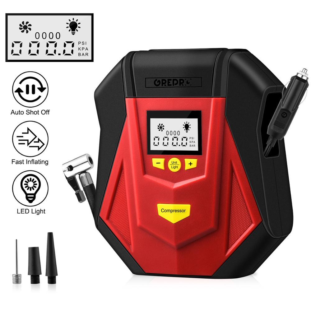 Digital Tire Inflator Portable Tire Pumps with LCD Display Auto Shut Off Air Compressor (D60)(CT6)(3U60)