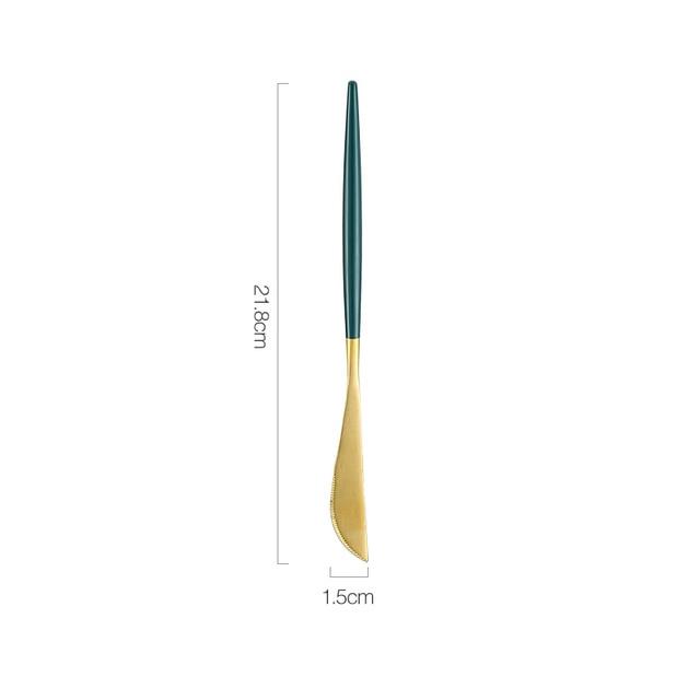 Dinnerware Set Stainless Steel Cutlery Set Fork Steak Knife Set Coffee Spoon Teaspoon Flatware (AK6)(F61)