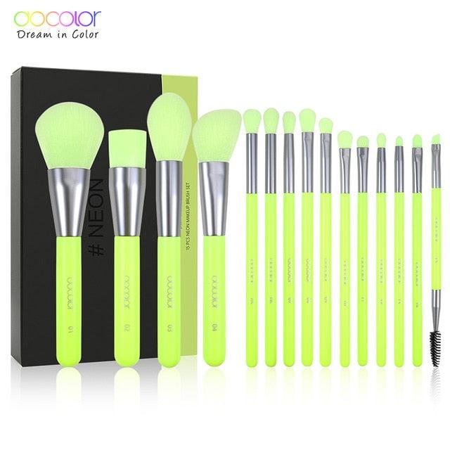 10/15 Pcs Purple Makeup Brushes Synthetic Hair Professional Powder eye Blending Contour Make up Brushes (M5)(1U86)