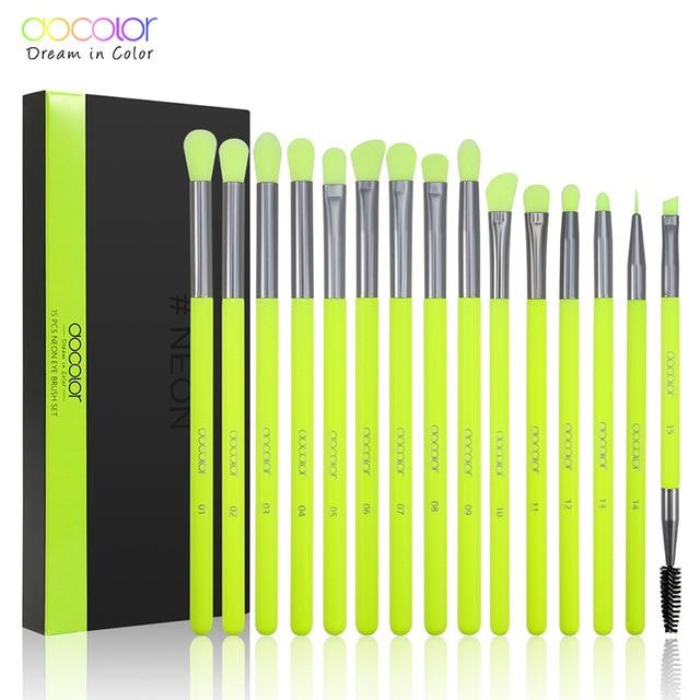 10/15 Pcs Purple Makeup Brushes Synthetic Hair Professional Powder eye Blending Contour Make up Brushes (M5)(1U86)