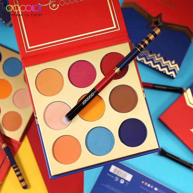 12pcs Makeup Brushes- Foundation Eyeshadow Brush Set - 9 Color Eye Shadow Nude Palette Kit (D86)(M5)(M2)(M4)(1U86)